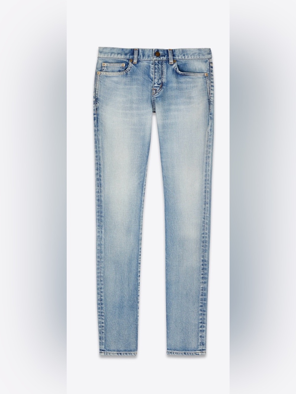 Saint Laurent Paris Vintage Wash Low Waist Jeans